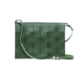 Näver Small shoulderbag in green leather, Näver i grönt, Eduards Accessories
