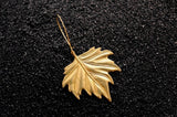 Bohemia Round Leaf Earring, runt löv örhänge - 30% REA