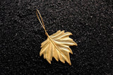 Bohemia Round Leaf Earring, runt löv örhänge
