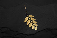 Bohemia Fern Medium Earring Mässing - 20% REA