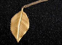 Bohemia Classic Leaf Necklace Brass