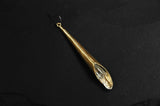 Bohemia Crystal Cone Medium Earring in Brass