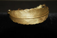 Bohemia armband Feather i guld