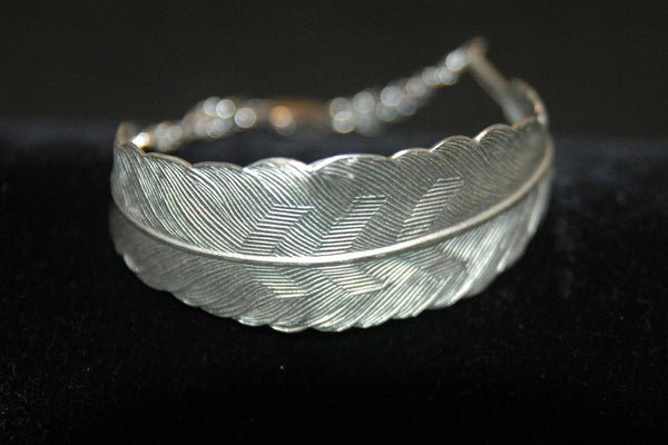 Bohemia armband Feather i silver