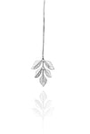 Bohemia Fern Earring on Chain in Silver or Goldplated silver