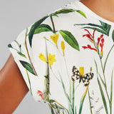 Dedicated T-shirt Visby Flower Field Off-Wisper White