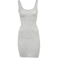 Mbym Lina Dress in Light Grey Melange