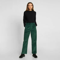 Dedicated Workwear Pants Uddevalla Corduroy dark green, mörkgröna - 30% REA online, 50% rabatt i butiken