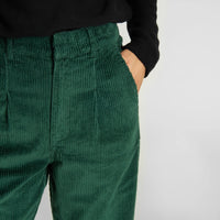 Dedicated Workwear Pants Uddevalla Corduroy dark green, mörkgröna - 30% REA online, 50% rabatt i butiken