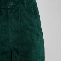 Dedicated Workwear Pants Vara Corduroy dark green, mörkgrön