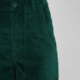 Dedicated Workwear Pants Vara Corduroy dark green, mörkgrön