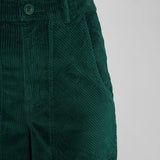 Dedicated Workwear Pants Vara Corduroy dark green, mörkgrön - 20% REA