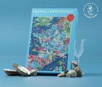 Water & Wines Pussel till Vuxna - Frankrike 1000 bitar