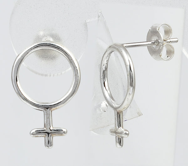 Venus studs, silver - Betty & Uma Collection