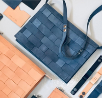 Eduards Accessories Näver Collection Small Shoulder Bag Navy vaxed - beställningsvara 2-5 dagars leveranstid