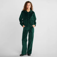 Dedicated Workwear Pants Vara Corduroy dark green, mörkgrön