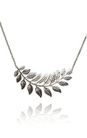 Bohemia Fern Bend Necklace Gold and Silver