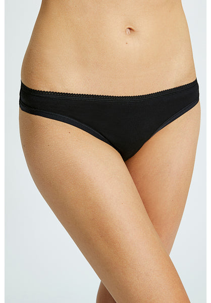 People Tree Thong in Black - 50% REA