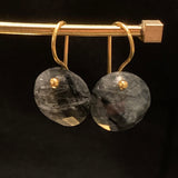 Firework Earrings, Round  -  Runda örhängen med Halvädelsten- Betty & Uma Collection