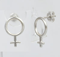 Venus studs, silver - Betty & Uma Collection