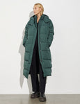 Mbym Ela Slit Sandrina Coat in Jungle Green - 50% rabatt