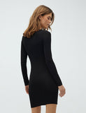 MbyM Hanna long top/dress in Black, lång tröja/underklänning