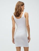 Mbym Lina Dress in Optical White