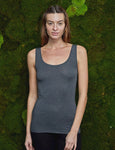 Mbym Sina Top in Dark Grey Melange