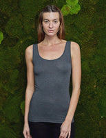 Mbym Sina Top in Dark Grey Melange