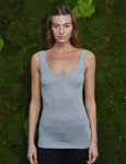 Mbym Sina Top in Light Grey Melange