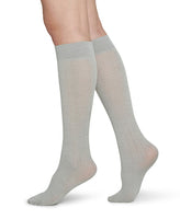 Swedish Stockings Freja Knee Hights Bio Wool Socks in Light Grey  - 20% REA
