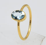 Ring med blå topaz  - Betty & Uma Collection
