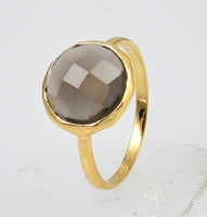 Ring med smokey quartz - Betty & Uma Collection