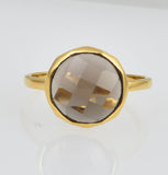 Ring med smokey quartz - Betty & Uma Collection