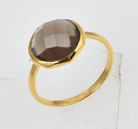Ring med smokey quartz - Betty & Uma Collection