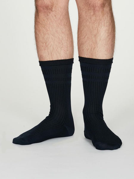 Thought Benedict Seacell™ Diabetic Socks in Navy - nu 59 kr