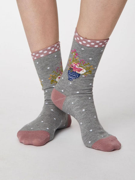 Thought Flora Socks Bamboo Dam - nu 59 kr