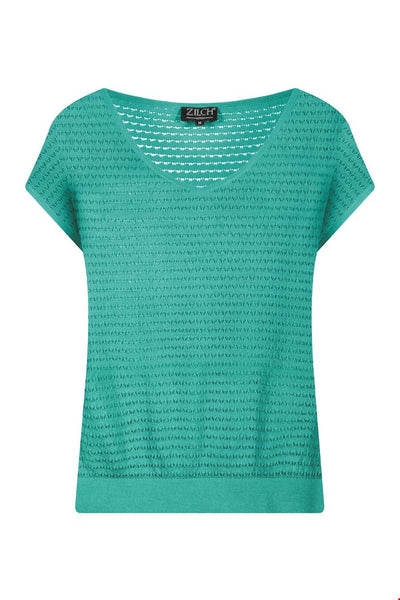 Zilch Top V-Neck Knit  in Emerald - 50% REA